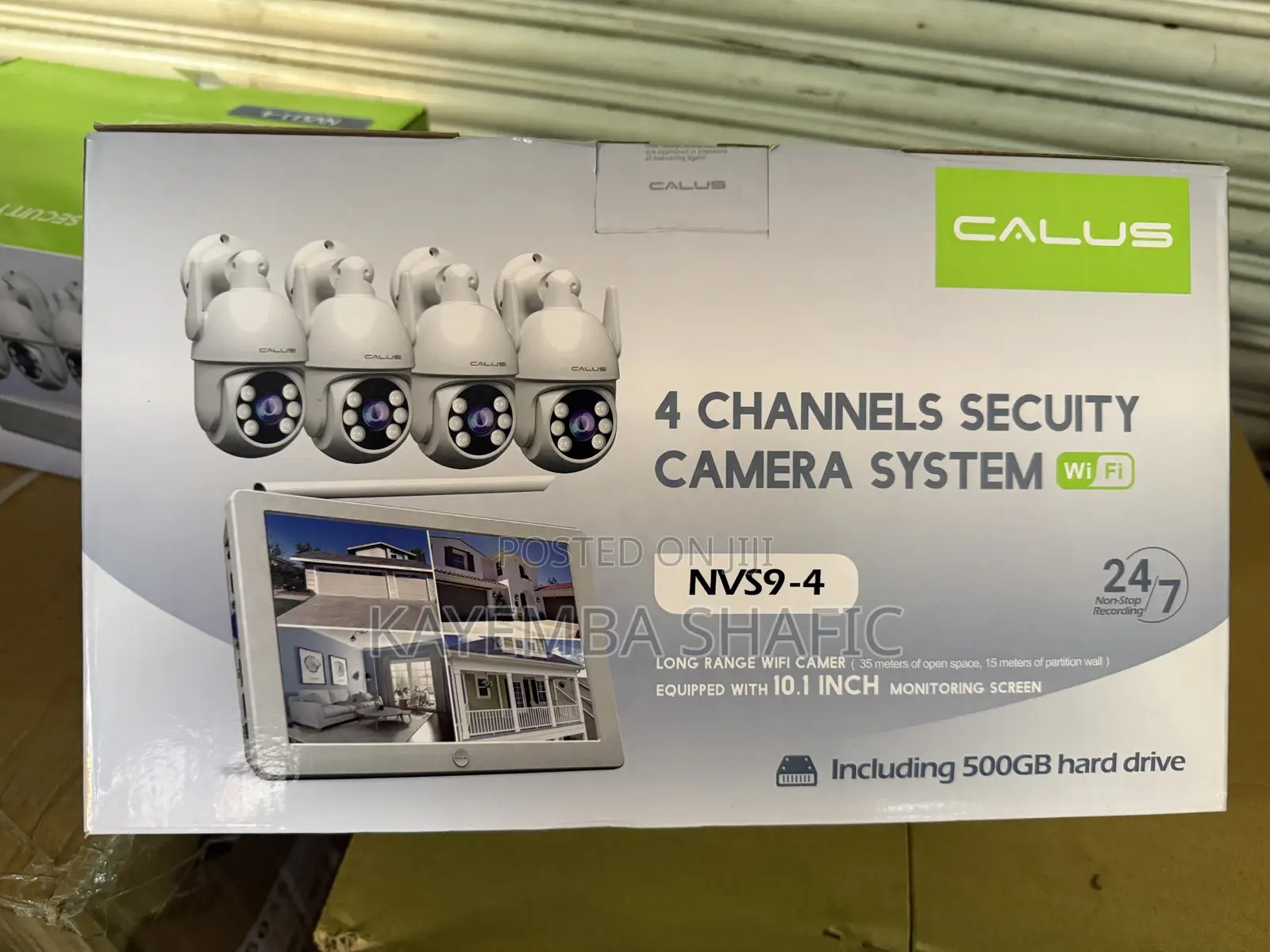CALUS NVS9-4 4-Channel WiFi Security Camera System With 10" Monitor