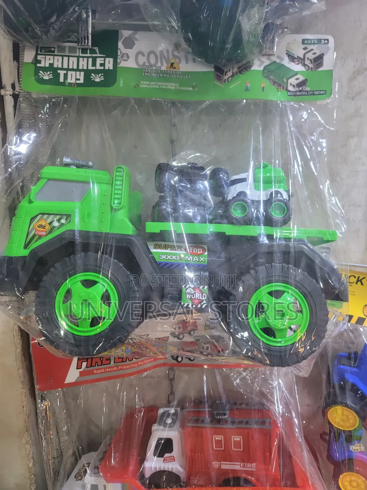 Large Green Toy Semi-Truck