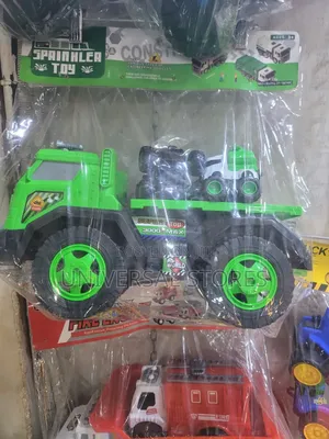 Large Green Toy Semi-Truck