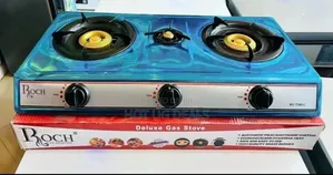 Roch 3-Burner Tabletop Gas Cooker & Hob Stainless Steel