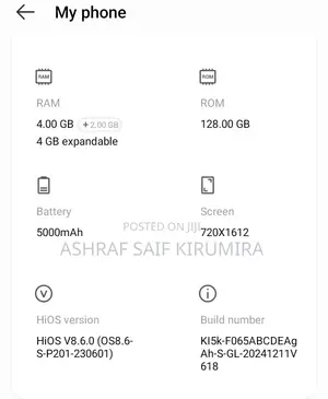 Tecno Spark 10C 128 GB Graphite