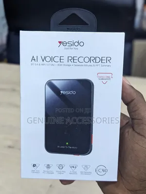 Yesido EC40 Ai Voice Recorder Card and Real Time Translator