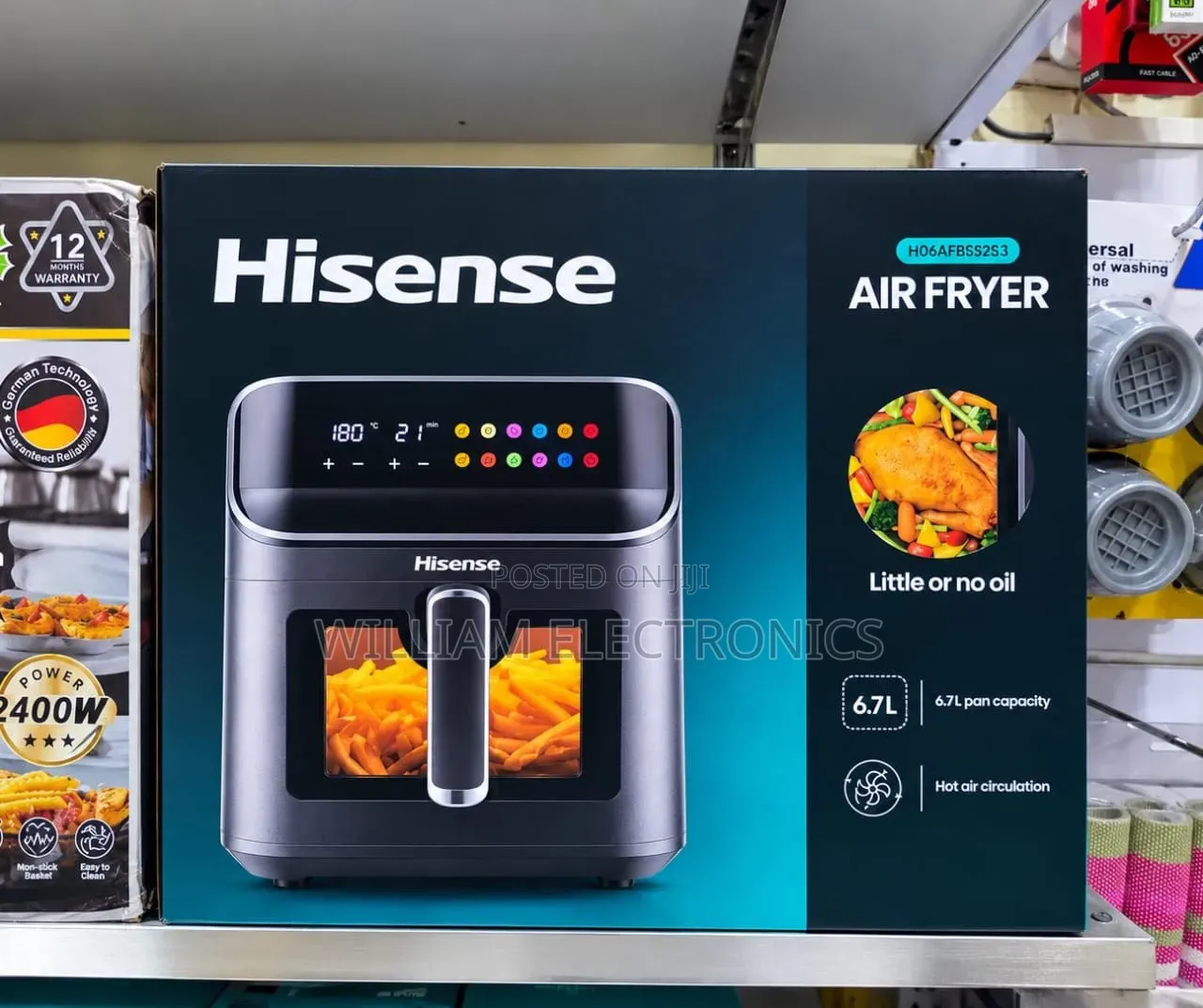 Hisense 6.7litres Airfryer With Digital Touch