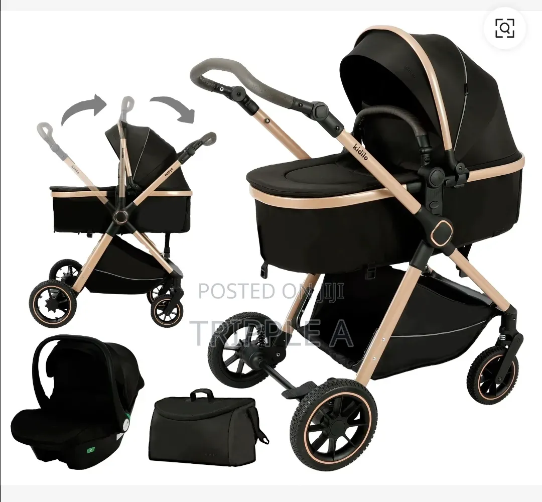 Kidilo 3 in 1 Aluminum Alloy Baby Stroller