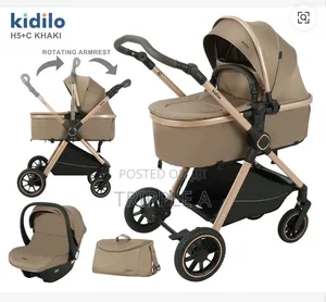 Kidilo 3 in 1 Aluminum Alloy Baby Stroller