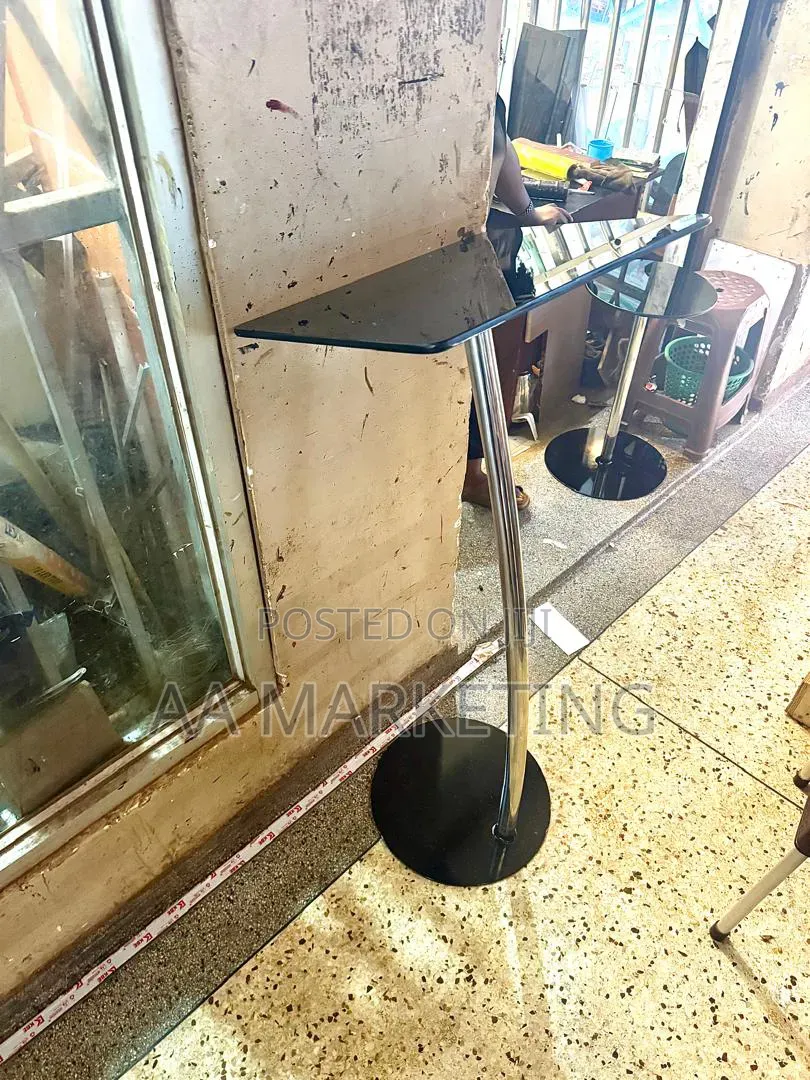 Black Top Stainless Pulpit Stand
