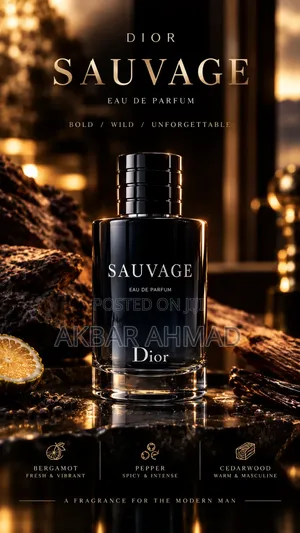 Dior Sauvage Eau De Parfum for Men – Premium Luxury Fragrance 100ml