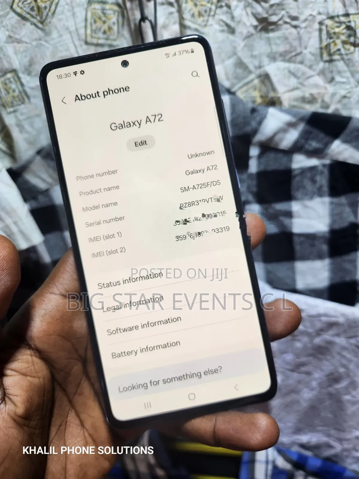 Samsung Galaxy A72 128 GB Black