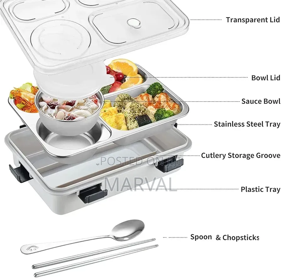Stainless Steel Lunch Box for Office & School