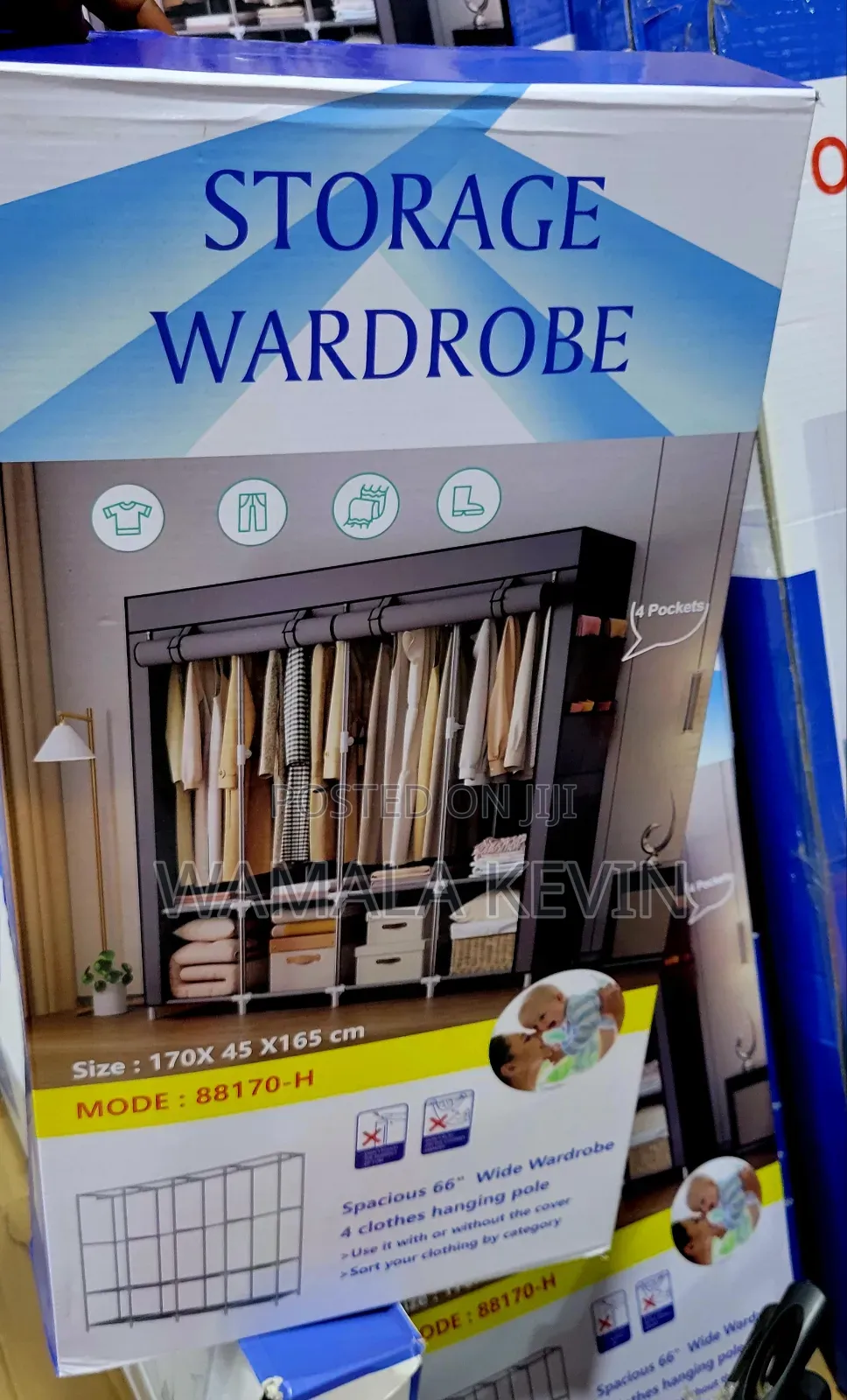 4 Column Potable Storage Wardrobe