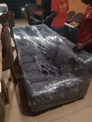 L Sofas Dark Grey Bubble 7 Seater Available