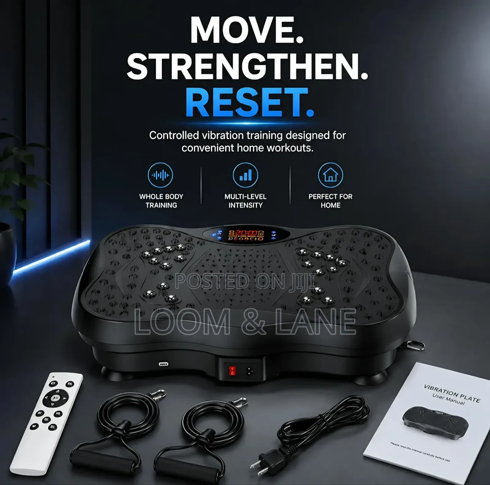 Full-Body Vibration Plate Exercise Machine