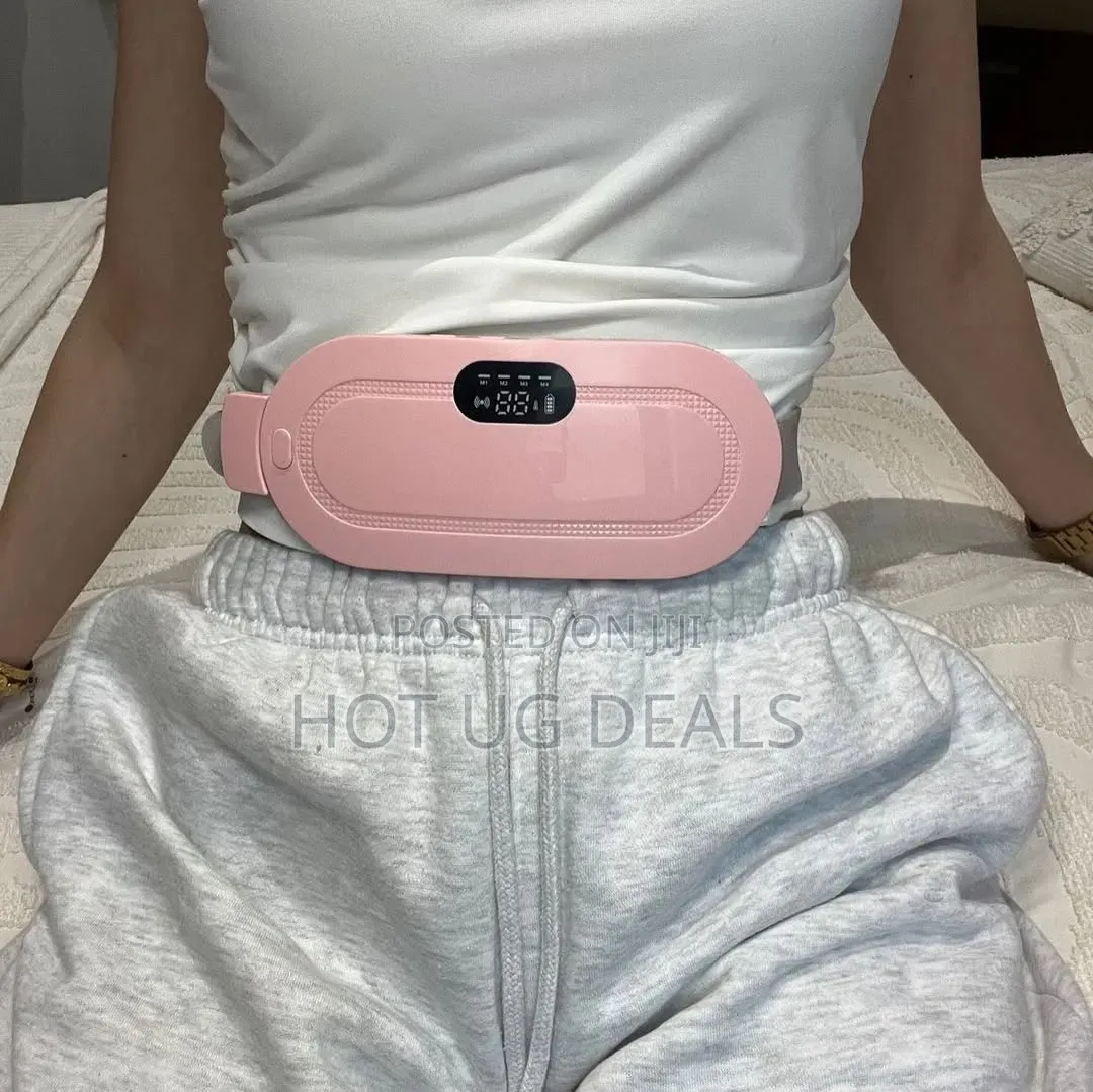 Smart Wireless Menstrual Heating Pad & Cramp Massager Belt - Pink