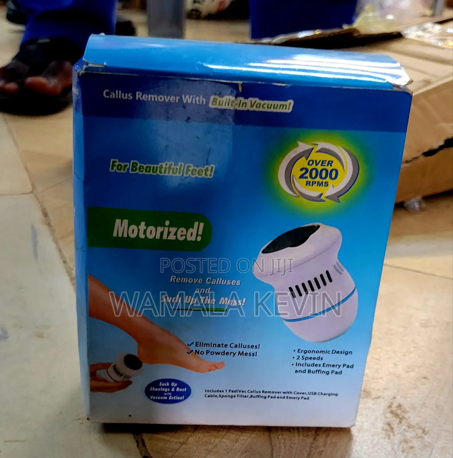 Electric Foot Grinder With a Built-in Vacuum