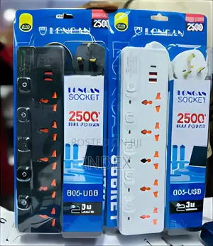 5-Way Extension Socket With USB Ports.