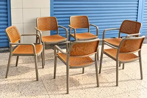 A Set of 6Pcs Plastic Chairs Plastic Chairs
