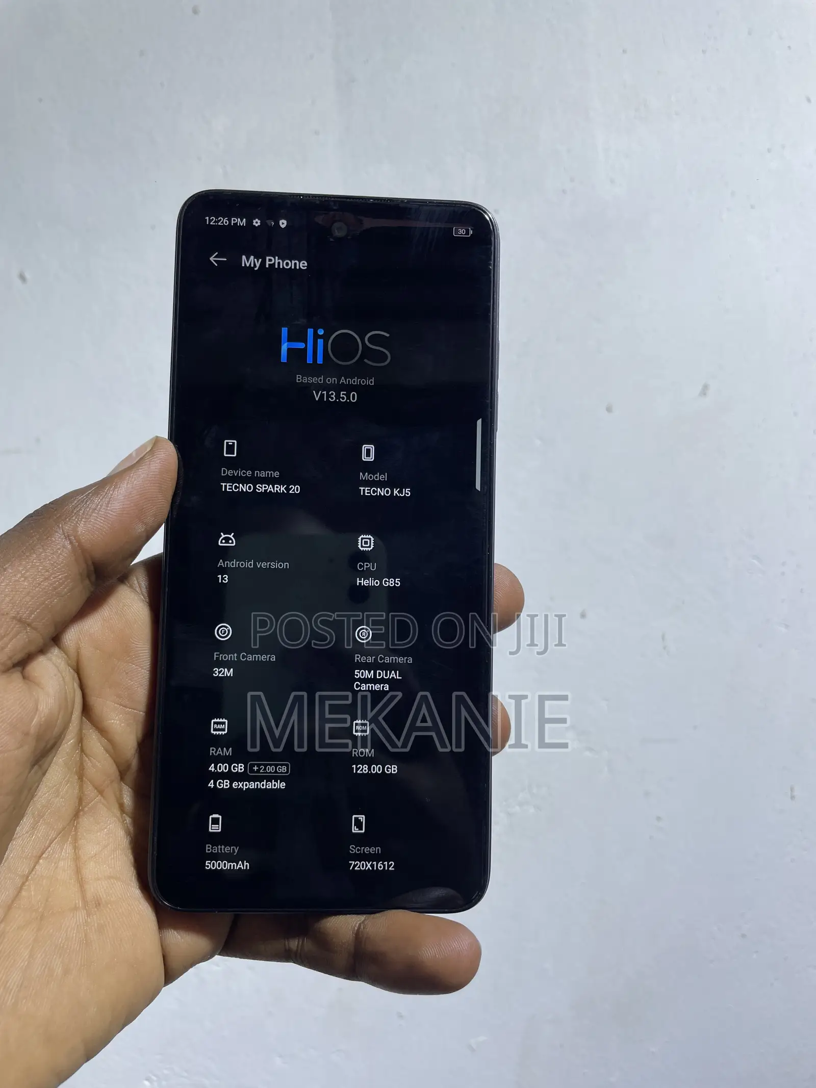 Tecno Spark 20 128 GB Black