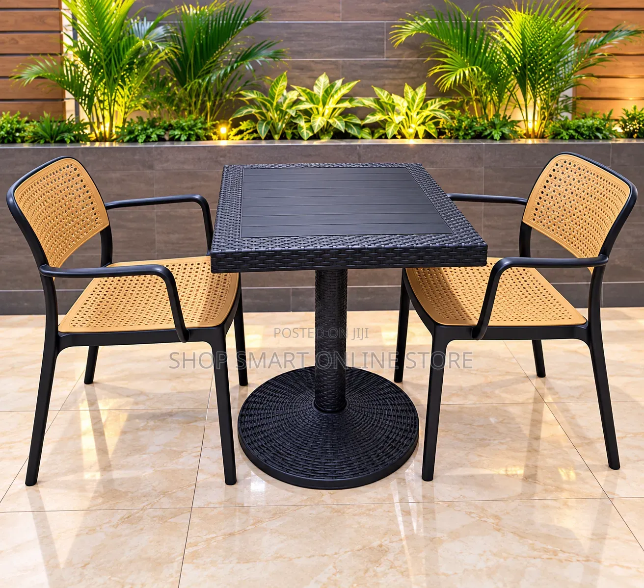 Home Balcony Plastic Table and Chairs