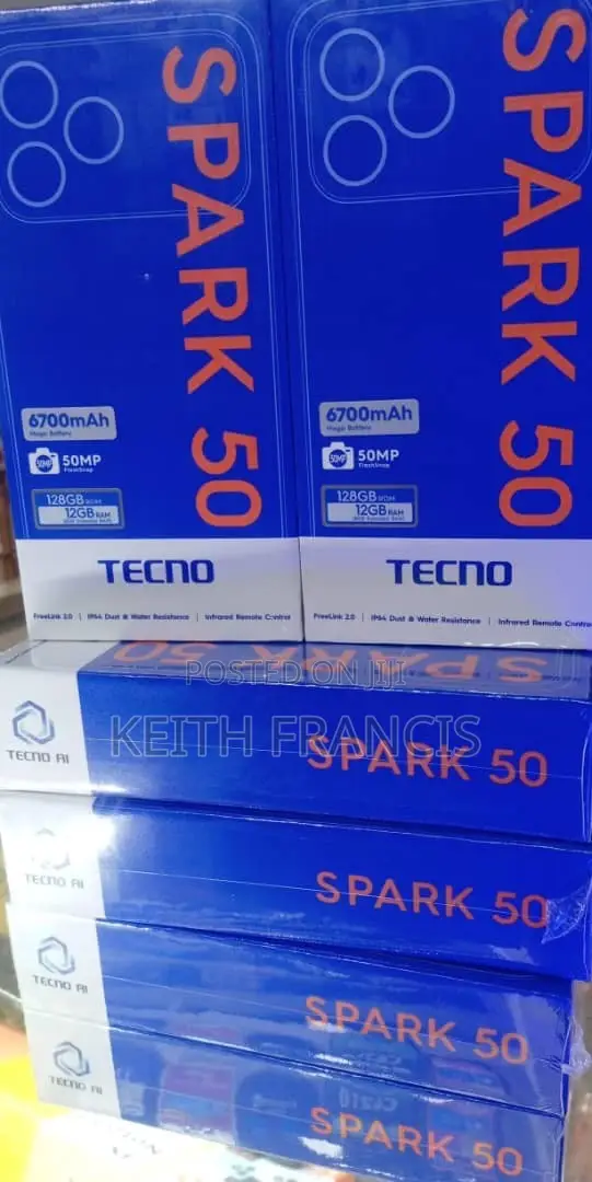 New Tecno Spark 50 128 GB Blue