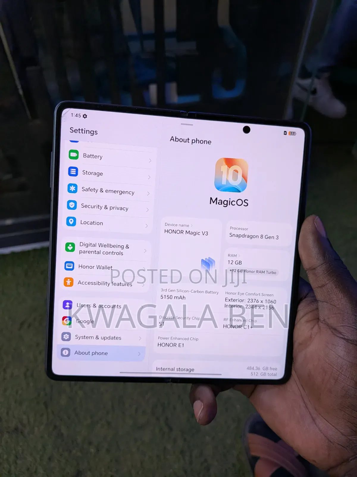 Honor Magic V3 512 GB Black