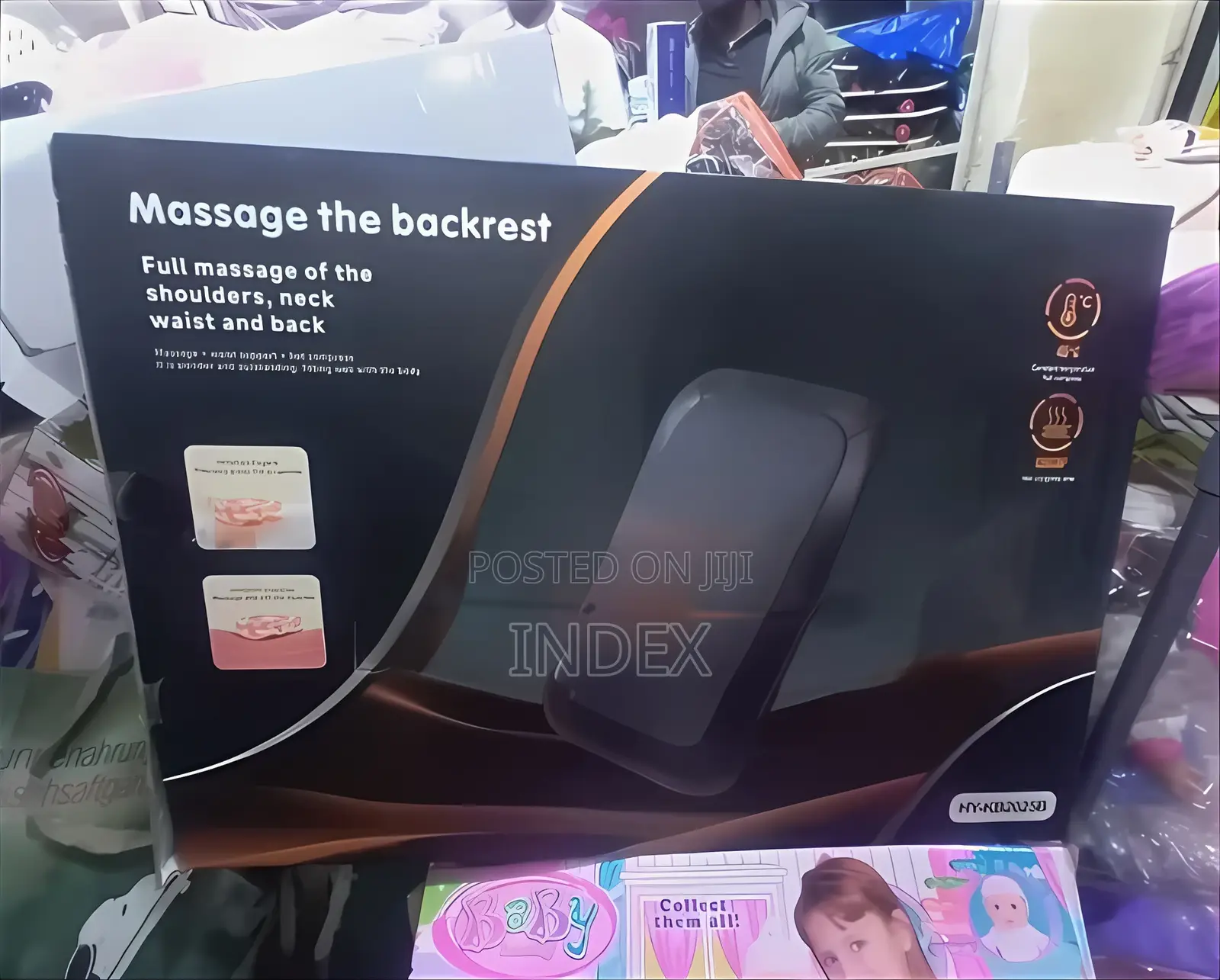 Portable Electric Back and Neck Massage Cushion Pillow,