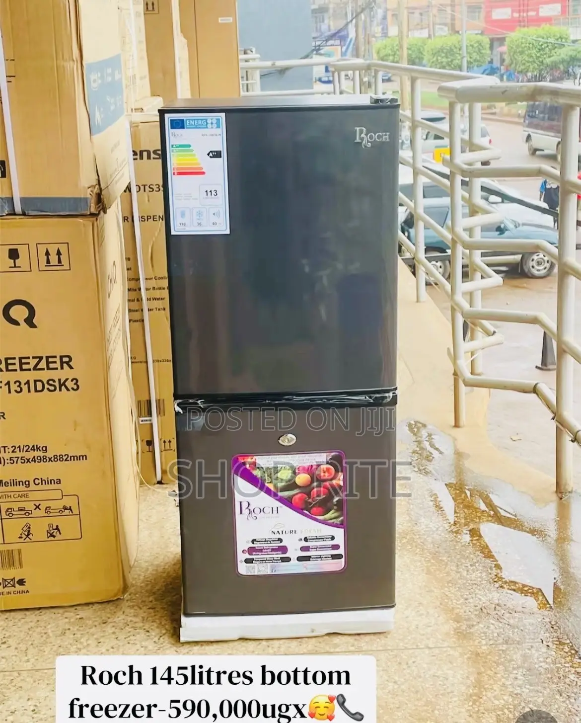 Roch 145 Liters Refrigerator Bottom Freezer