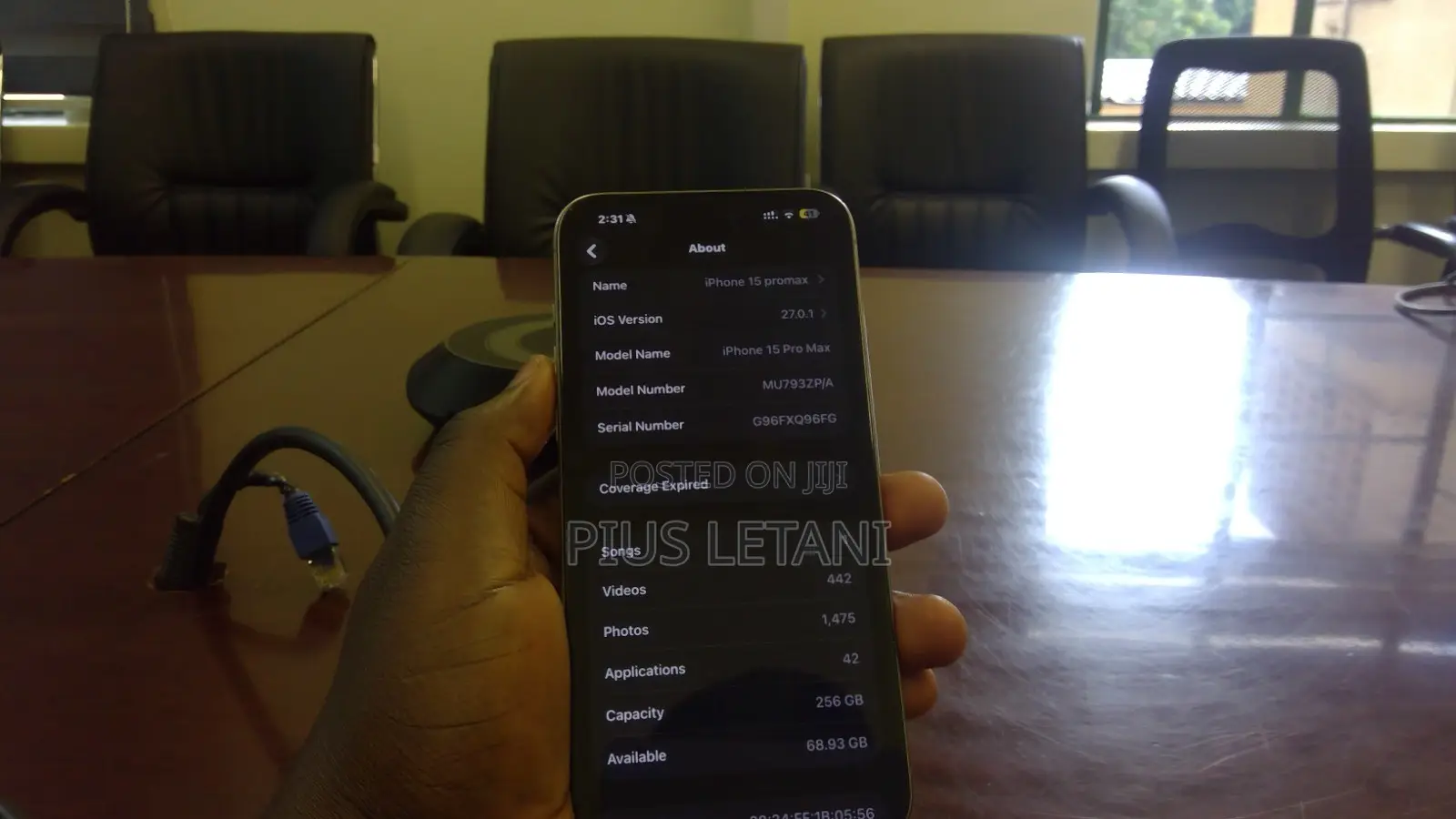 Apple iPhone 15 Pro Max 256 GB Silver