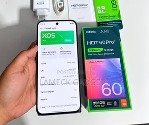 New Infinix Hot 60 Pro+ 256 GB Black