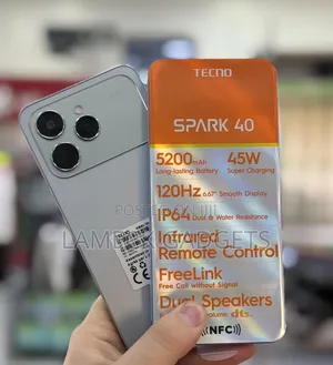 New Tecno Spark 40 256 GB Gray