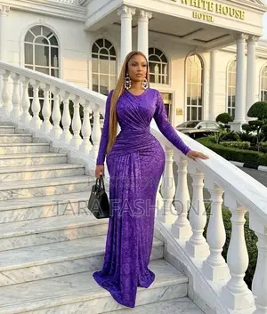 Long Sleeve Ruched Luxurious Maxi Dress