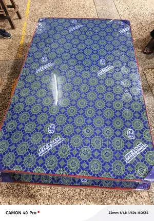Royal Foam Mattress 5x6x6inches.Open Cover.(Blue)