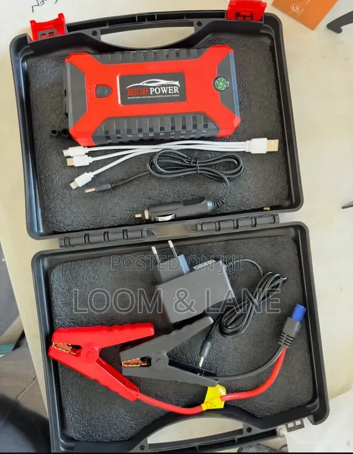 12V High-Power Portable Car Jump Starter Kit and Power Bank