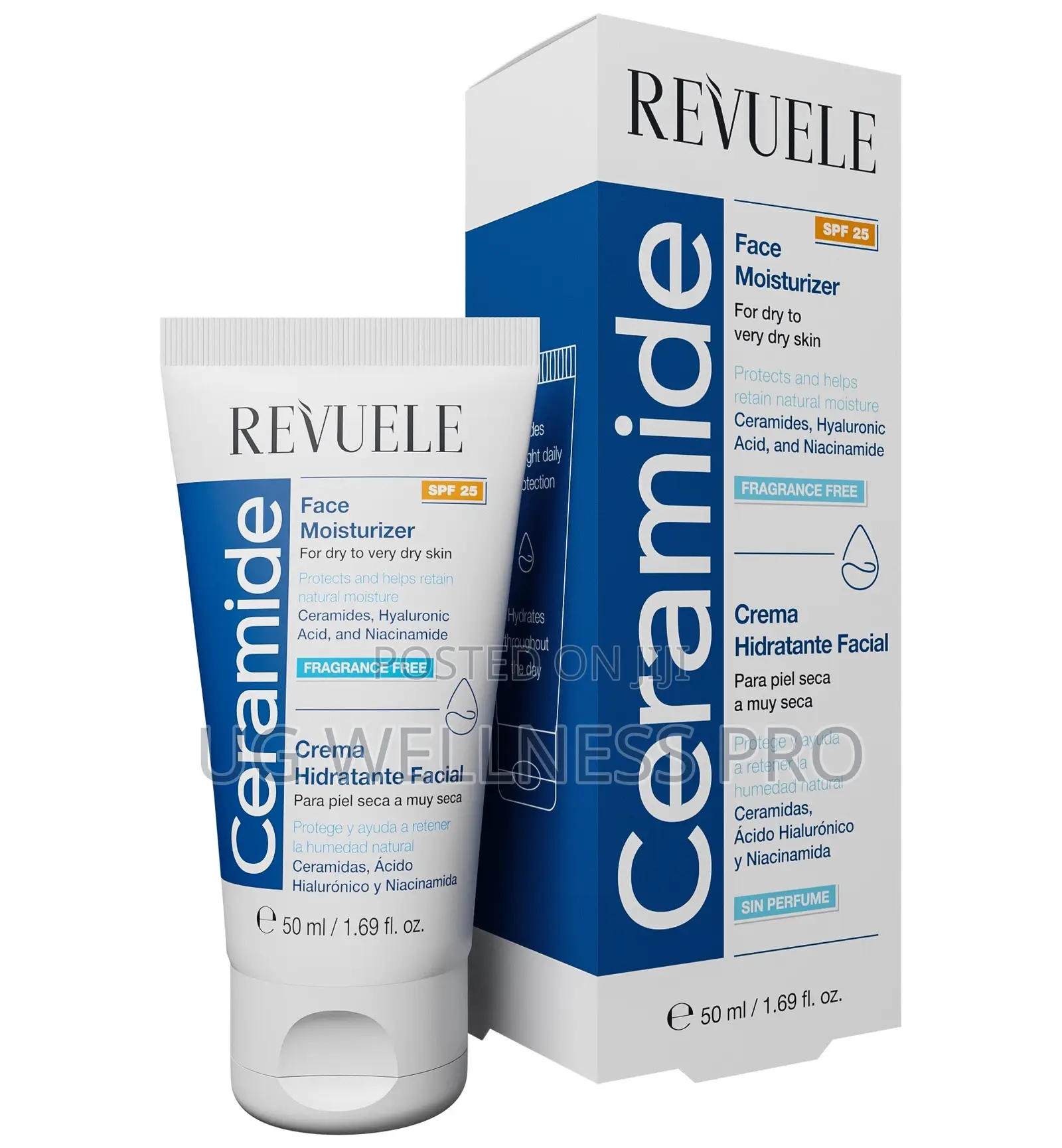 Revuele Ceramide Face Moisturizer SPF 25 50mlFor Dry to Very Dry Skin