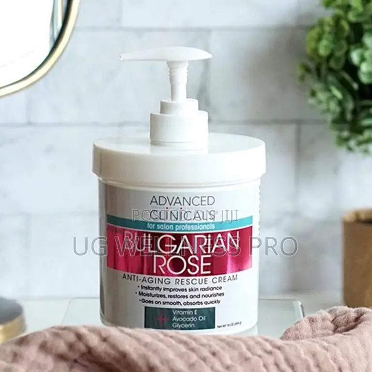 Bulgarian Rose Anti-Aging Rescue Cream Spa 454g With Vitamin E Avocado