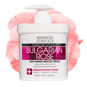 Bulgarian Rose Anti-Aging Rescue Cream Spa 454g With Vitamin E Avocado