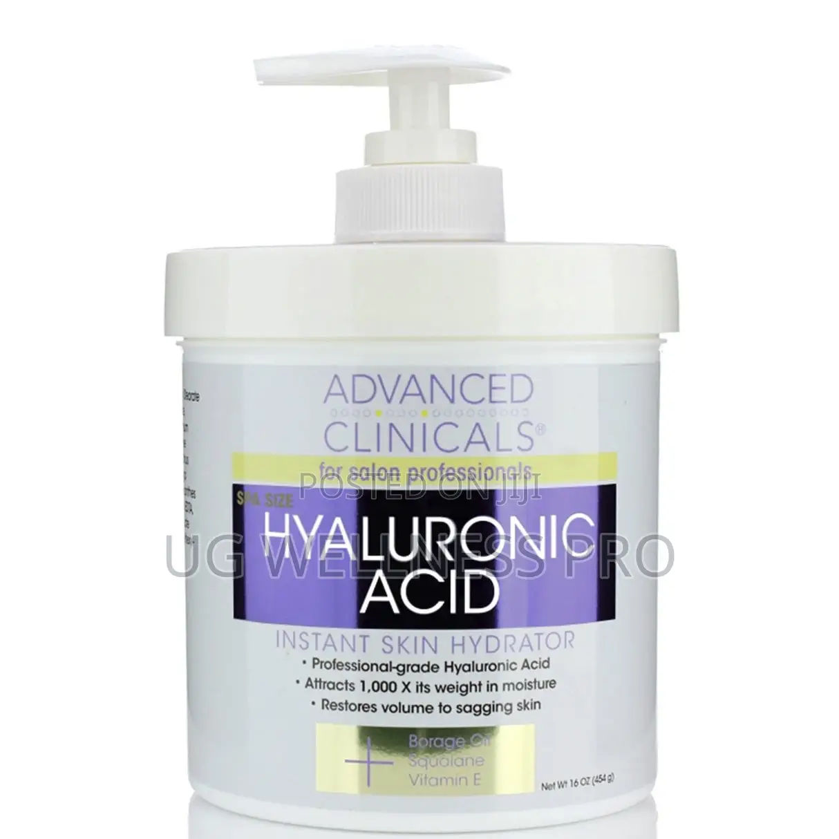 Hyaluronic Acid Instant Skin Hydrator 454g With Borage Oil & Squalane