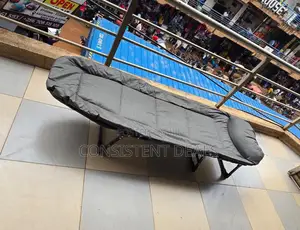 Camping Cot With Cushion, Portable Camp Bed