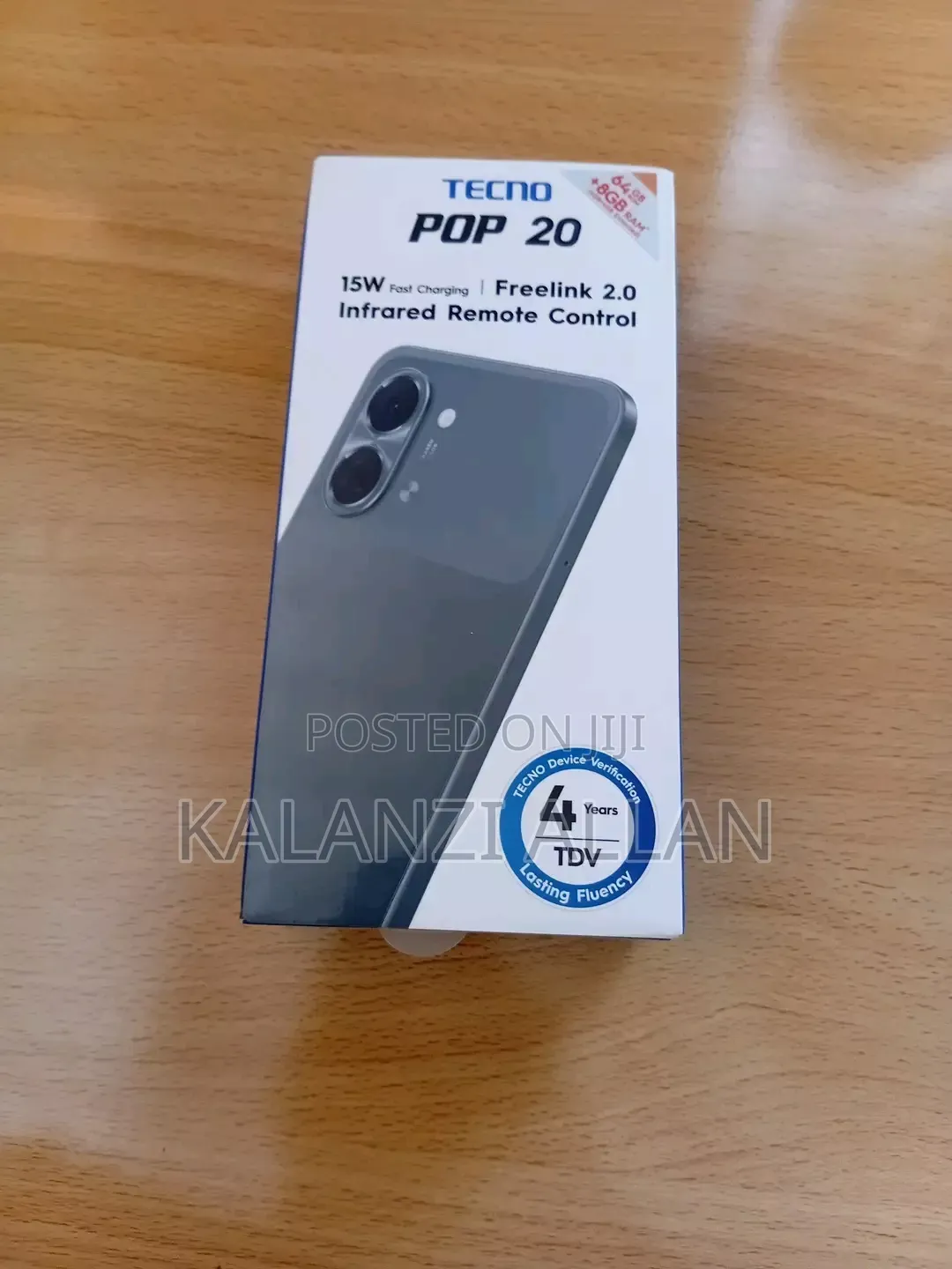 New Tecno Pop 20 128 GB Silver
