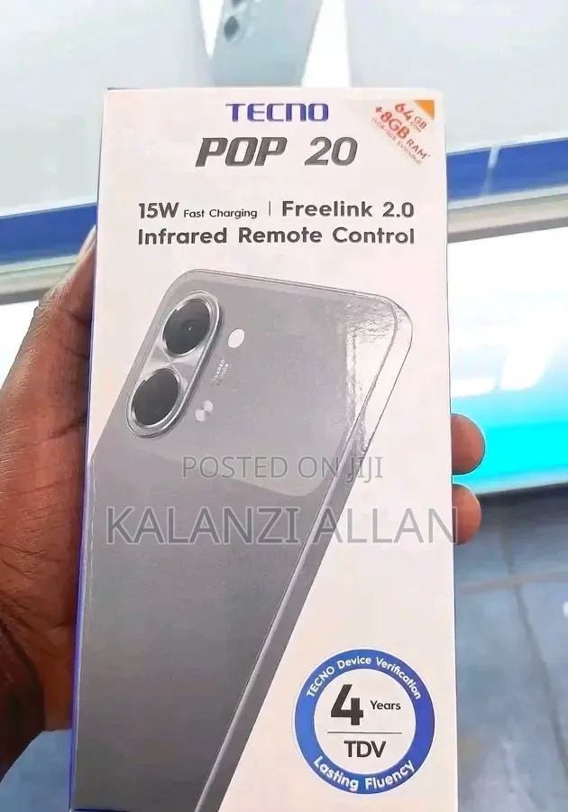 New Tecno Pop 20 128 GB Silver