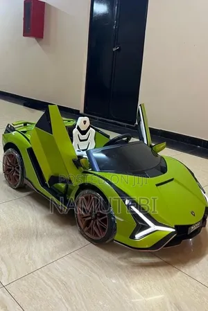 Lamborghini Sian Green Electric Ride on Toy Car for Kids