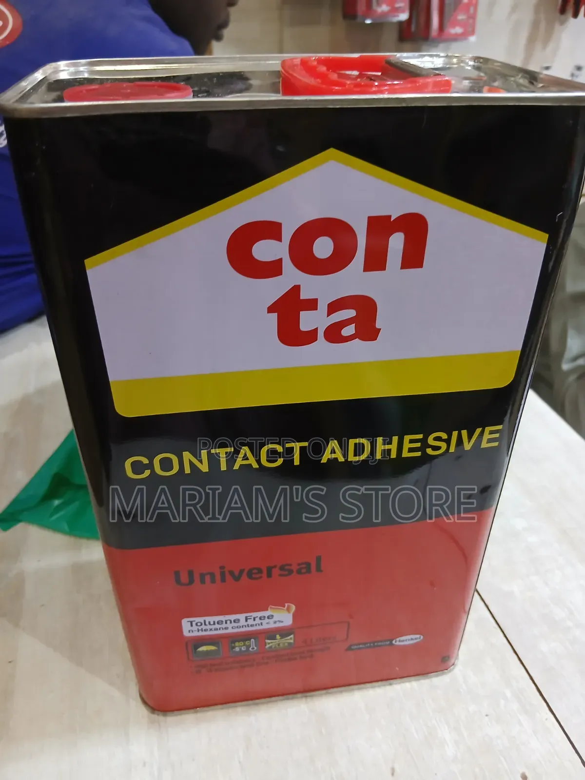 4-Liter Tin of Conta Contact Adhesive