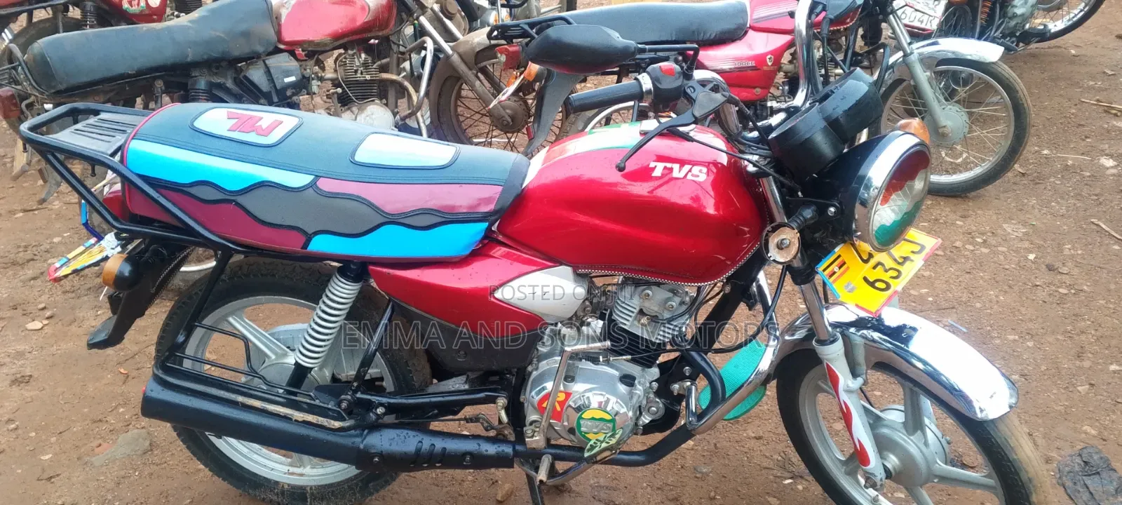 TVS HLX 125 2024 Red