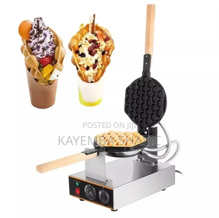 Commercial Electric Bubble Waffle Maker - Brand New Egg Waffle Machine