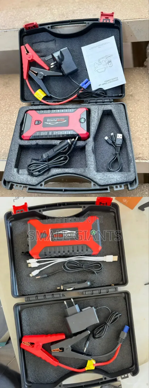 12V High-Power Portable Car Jump Starter Kit and Multi-Function
