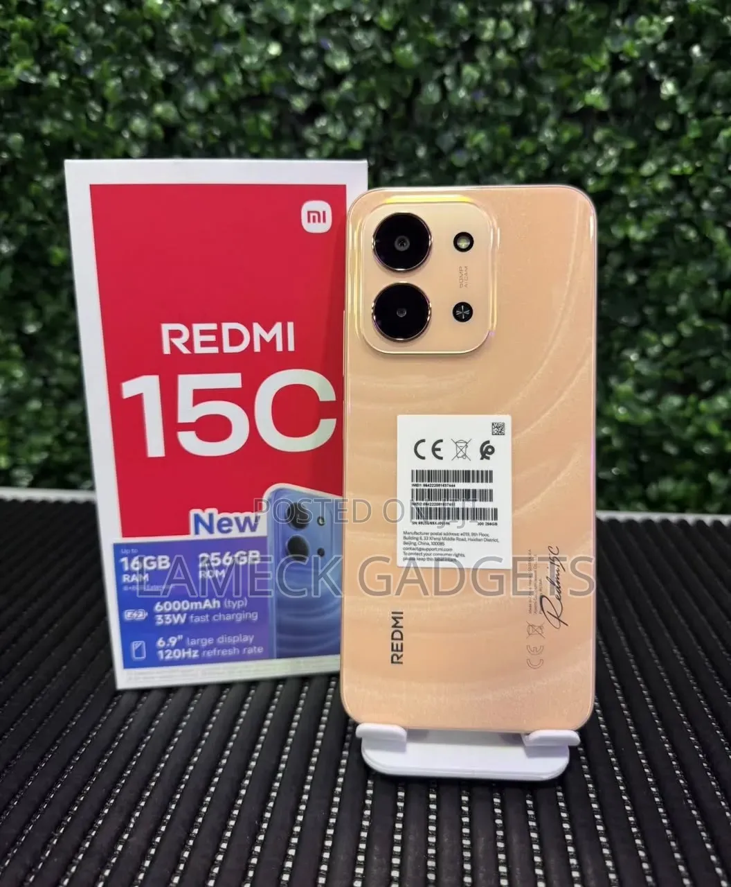 New Xiaomi Redmi 15C 4G 256 GB Gold