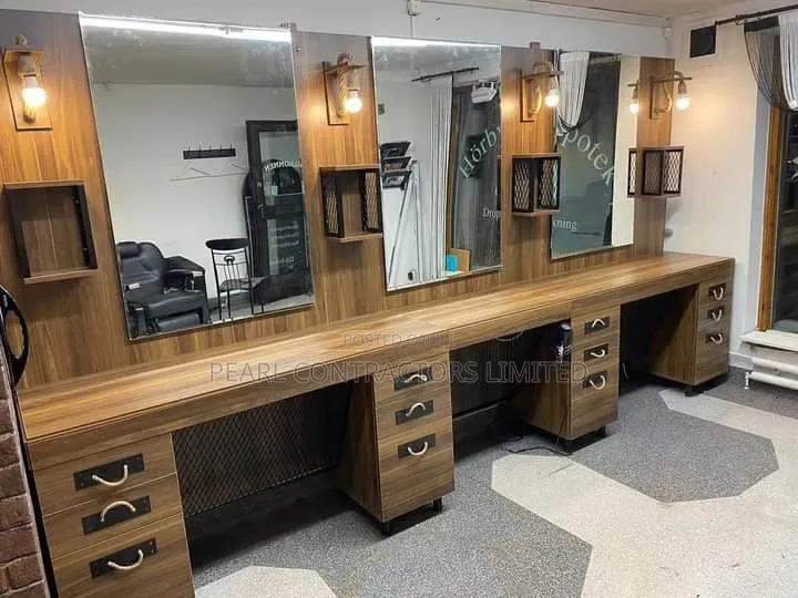 Salon/Barber Shop Cabinets Setup, Installation and Interior Designing