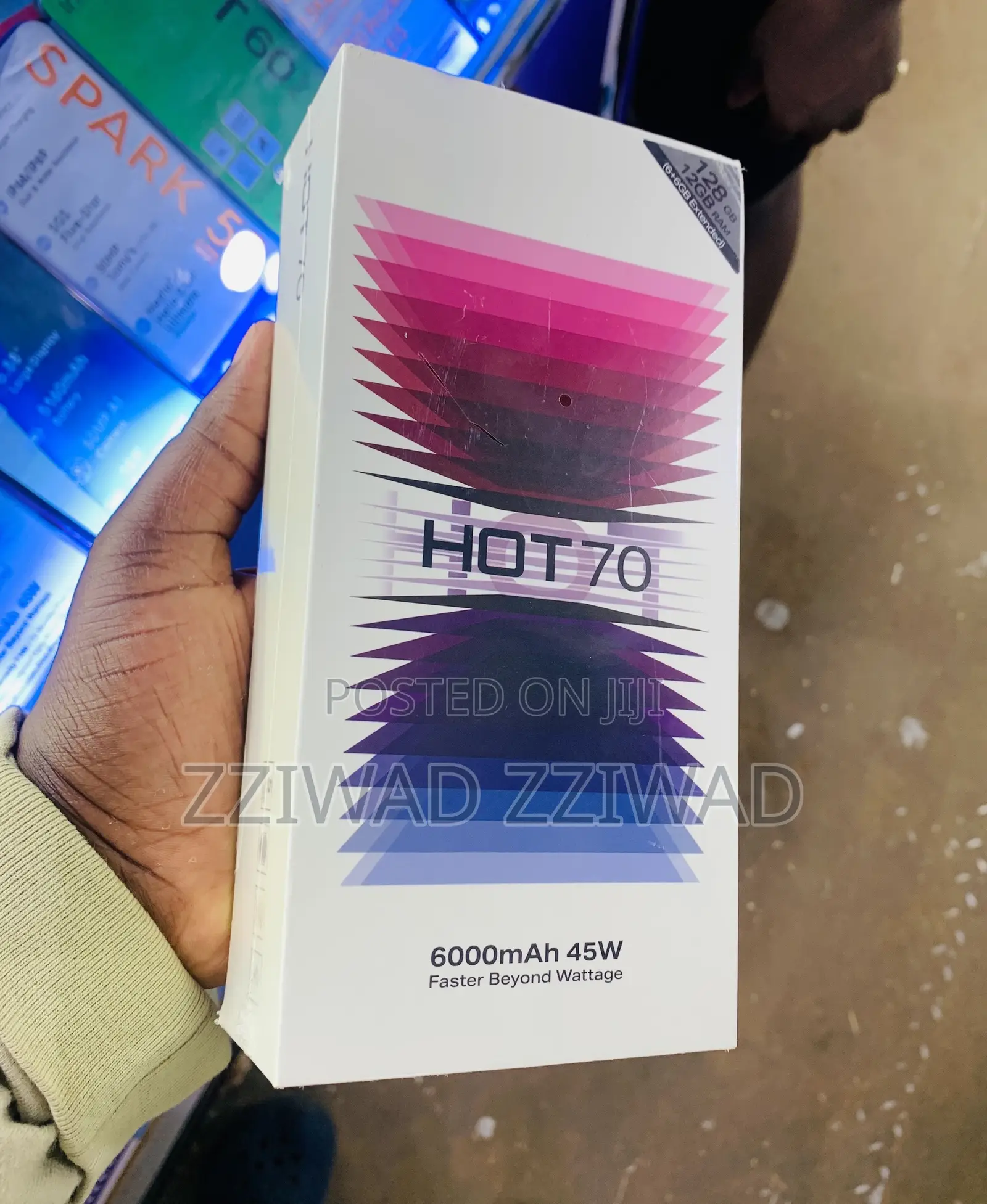 New Infinix Hot 70 256 GB Black