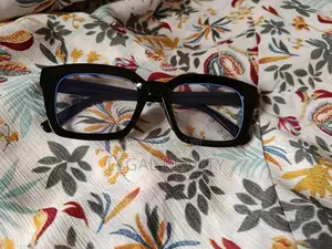 Black Glasses With Blue Light Tint