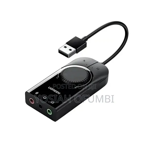 UGREEN CM129 USB a to 3*3.5mm Jack External Stereo Sound Adapter 15cm