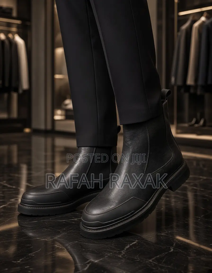 Original Men’s Classic Black Leather Chelsea Boots